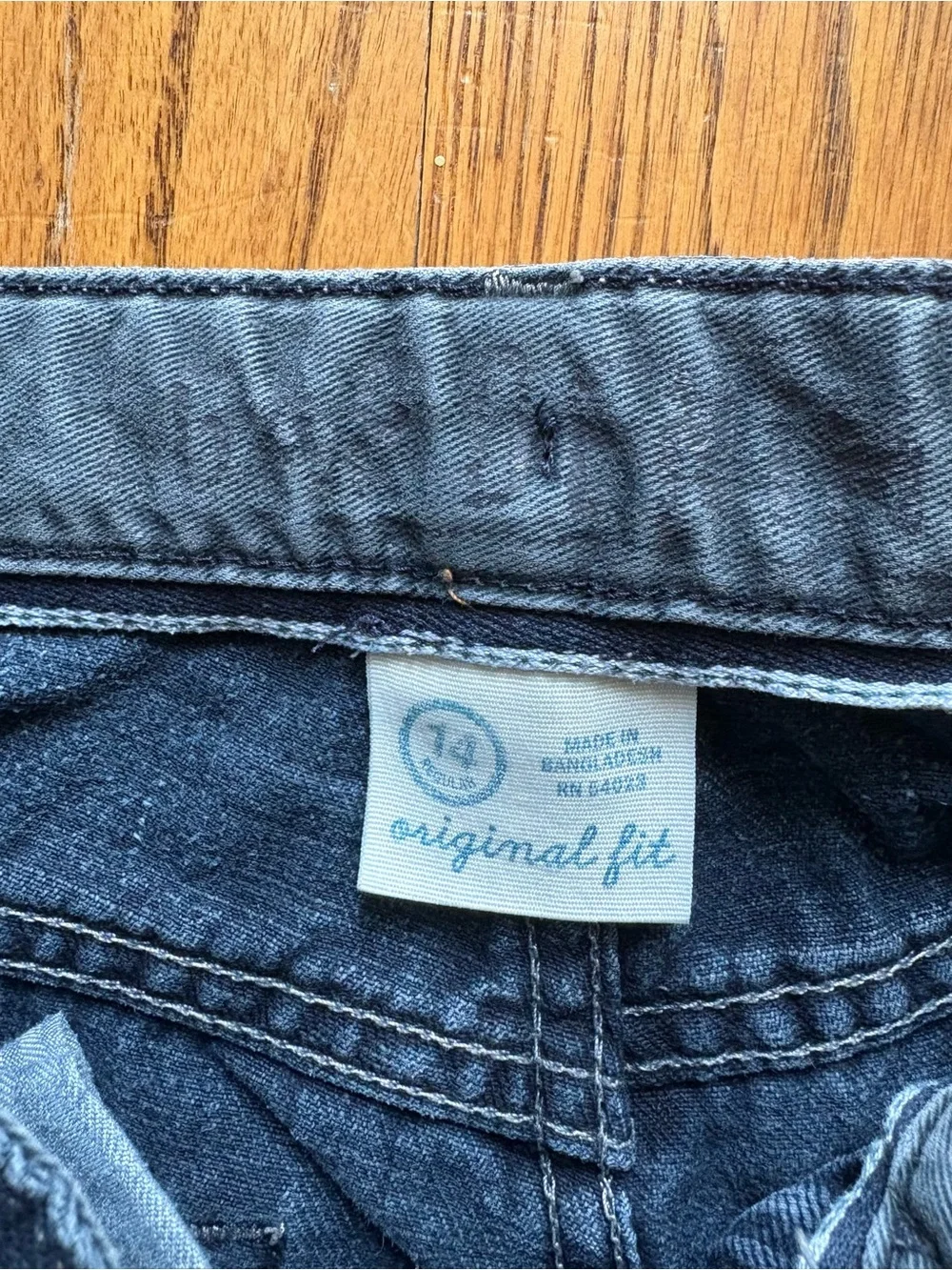 GAP boys Dark Blue Straight-Leg Jeans Sz 14 regular preowned